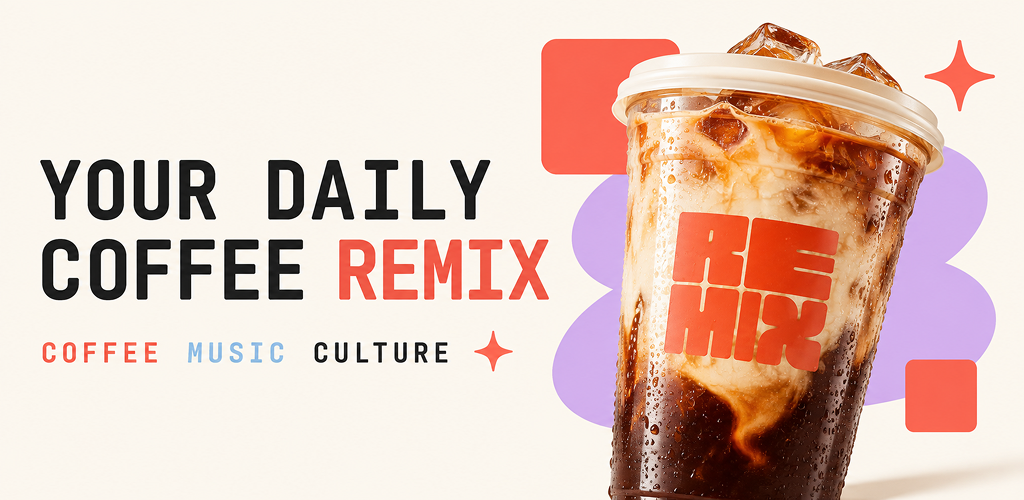 Your daily coffee Remix - iced coffee in a Remix cup
